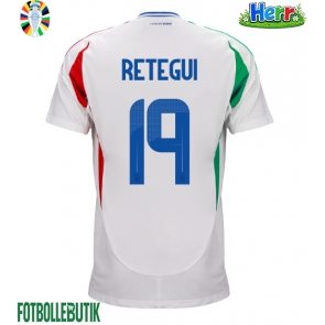 Italien Mateo Retegui #19 Bortatröja EM 2024 Kortärmad